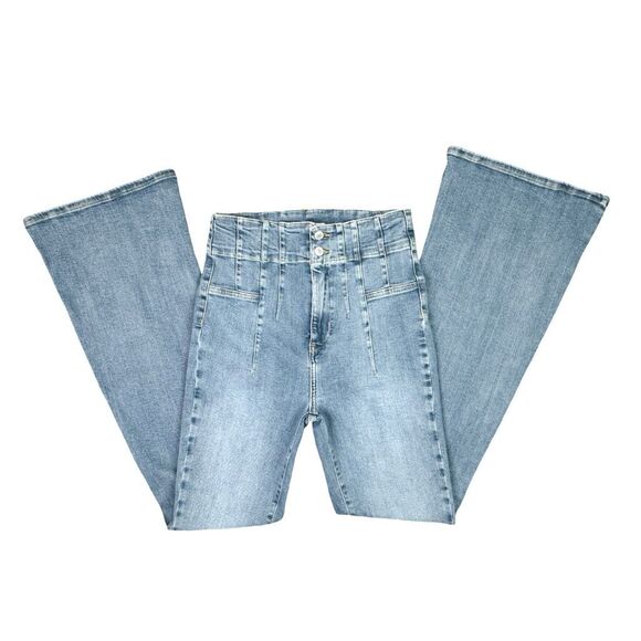 We The Free x Free People Jayde Flare Jeans - Size 29 - Sunburst Blue - Picture 3 of 10